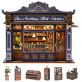 Notting Hill Bookstore Book Nook Kit | Wooden London Bookshop Diorama
