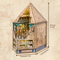 Hall of Eternity Egyptian Book Nook Kit | Pharaoh's Pyramid Diorama with Touch Light